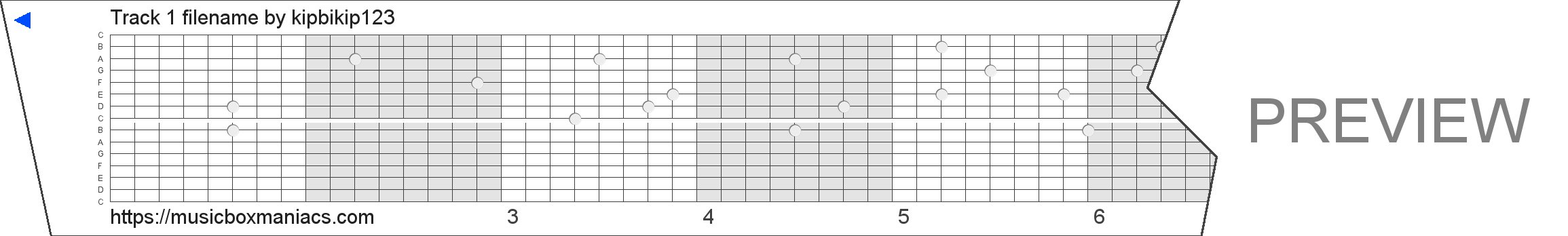 Track 1 filename 15 note music box paper strip