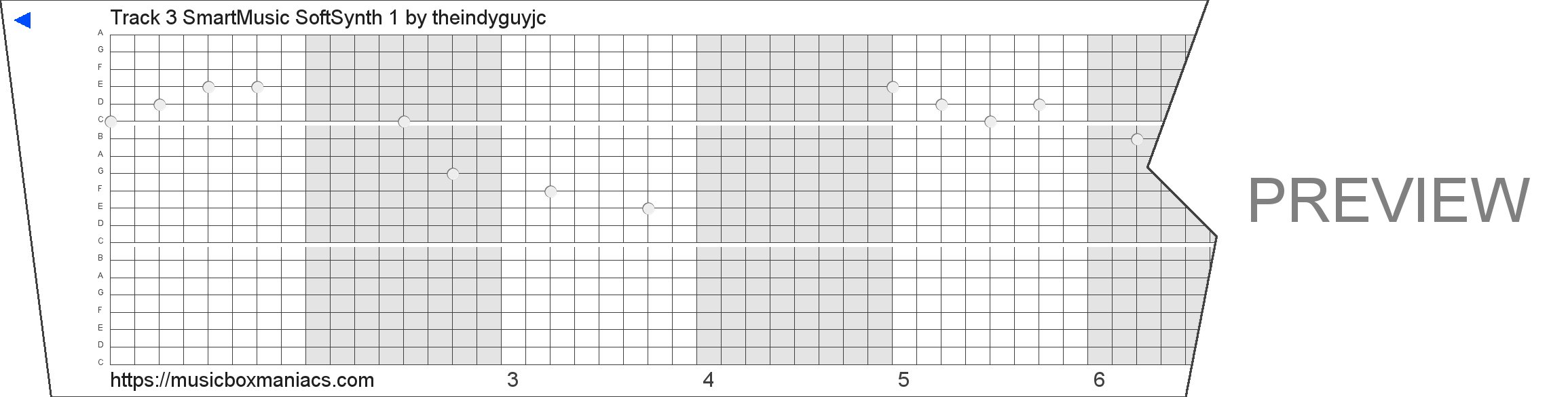 Track 3 SmartMusic SoftSynth 1 20 note music box paper strip