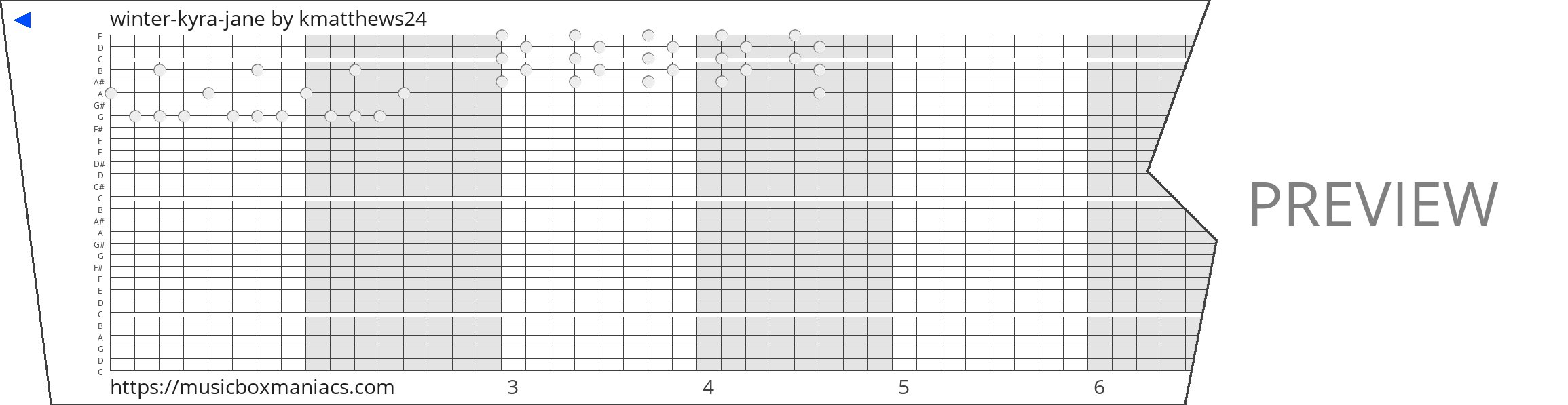 winter-kyra-jane 30 note music box paper strip