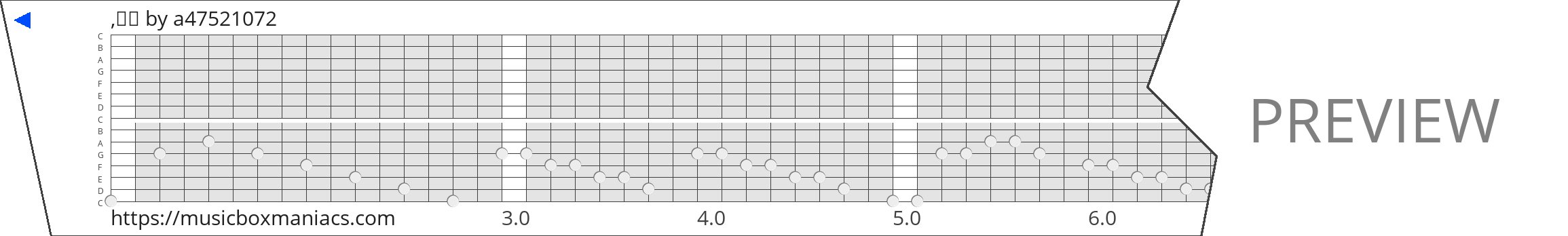 ,데모 15 note music box paper strip