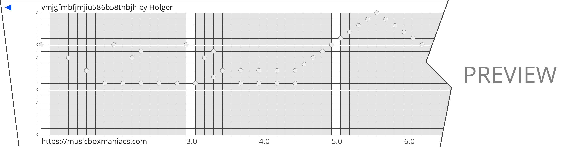 vmjgfmbfjmjiu586b58tnbjh 20 note music box paper strip