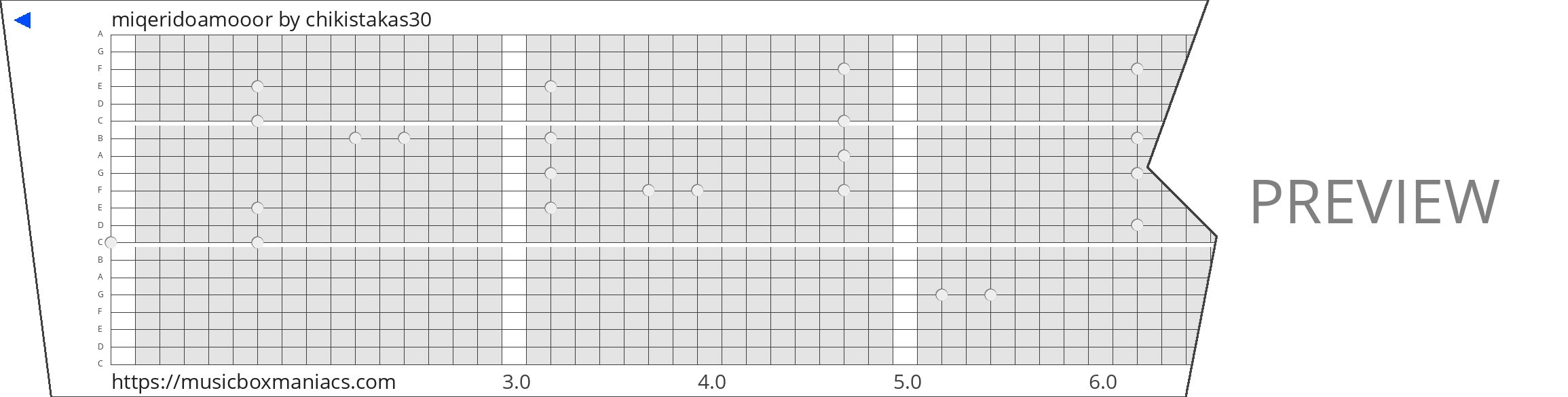 miqeridoamooor 20 note music box paper strip