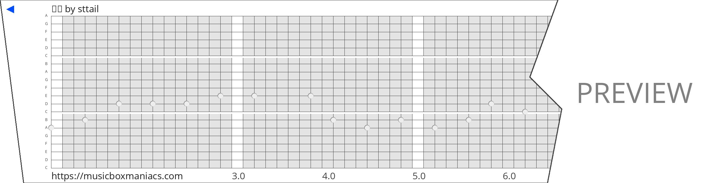测试 20 note music box paper strip