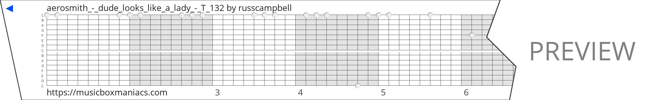 aerosmith_-_dude_looks_like_a_lady_-_T_132 15 note music box paper strip