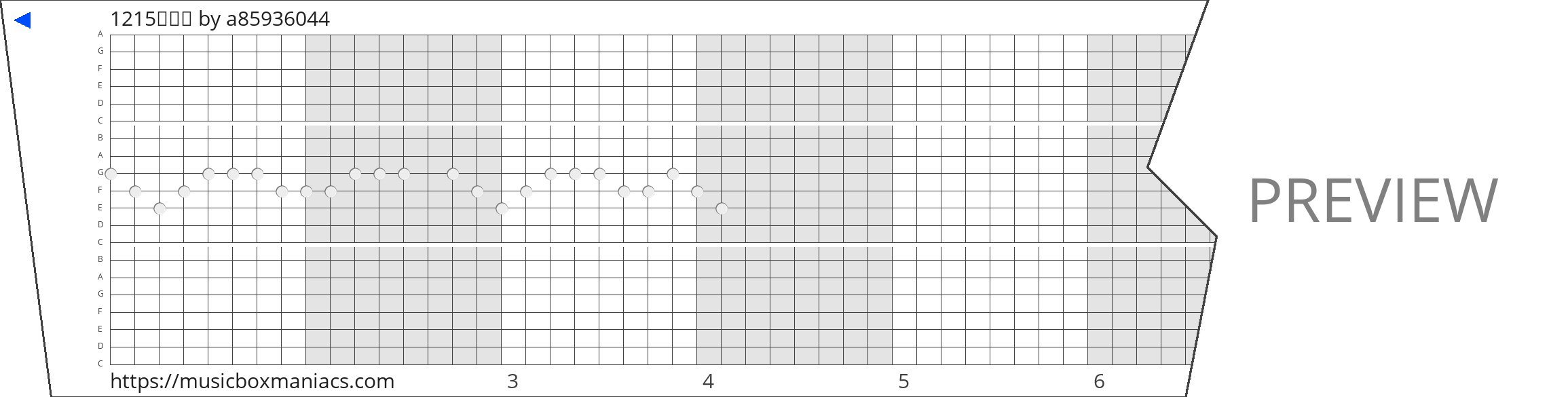 1215이병호 20 note music box paper strip